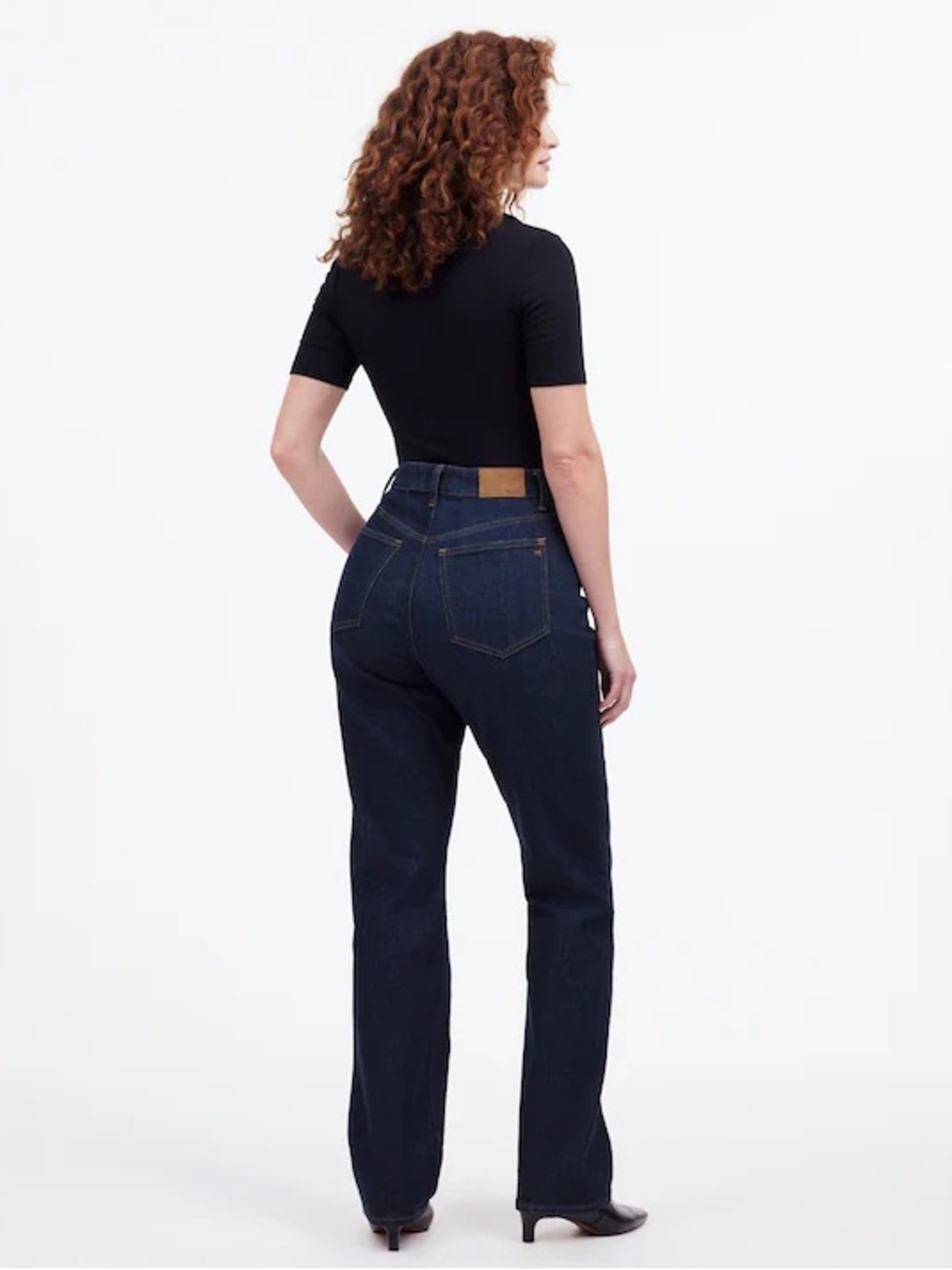 Madewell 90s Curvy Jeans Candiani Denim Straight Leg Dark Wash 25 - Picture 2 of 16